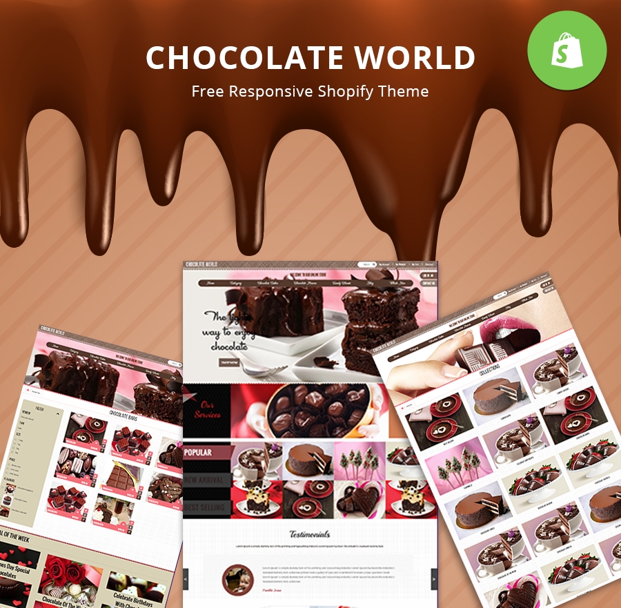 Chocolate World - Food & Beverages SHOPIFY TEMPLATE-0