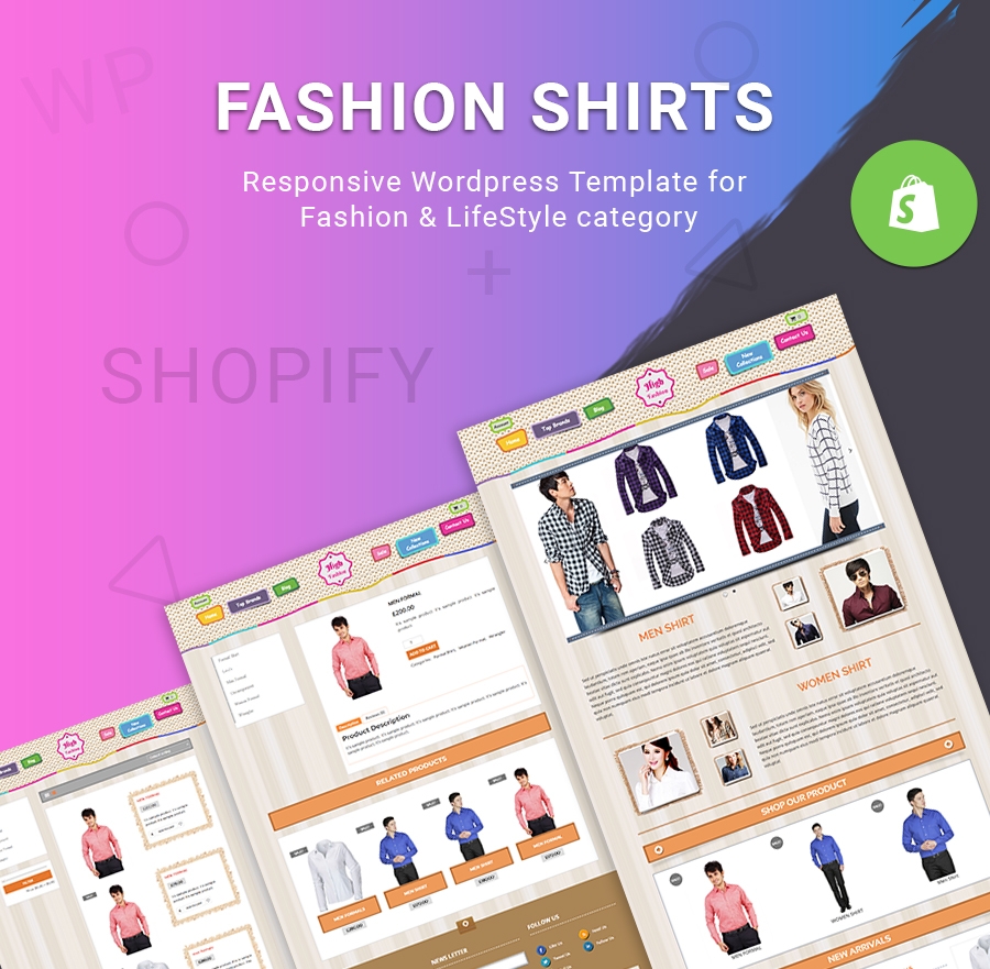 Fashion Shirts – Fashion & LifeStyle SHOPIFY TEMPLATE