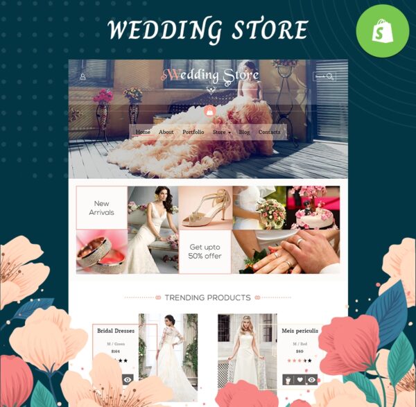Wedding Bridal Accessories - Fashion & Lifestyle SHOPIFY TEMPLATE-0