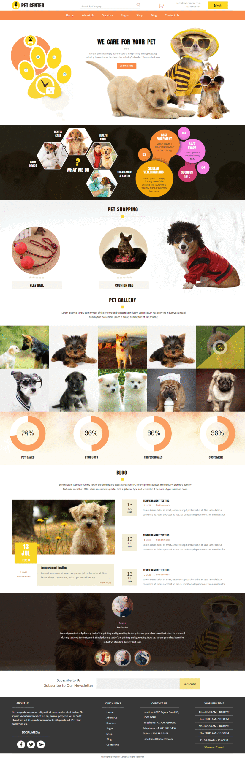 Pets Shop HTML Theme